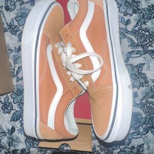 Mustard and White Sneakers